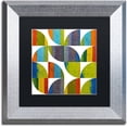 thumbnail image 1 of Trademark Fine Art "Quarter Rounds 3.0" Canvas Art by Michelle Calkins, Black Matte, Silver Frame, 1 of 4