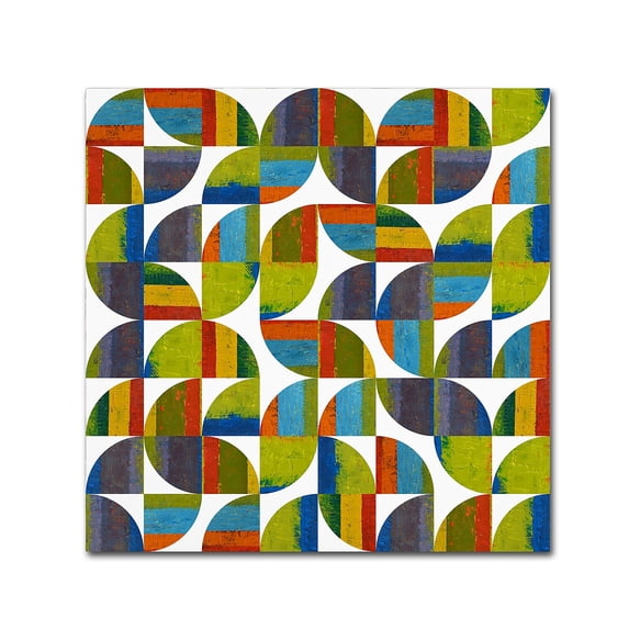 Trademark Fine Art "Quarter Rounds 8.0" Canvas Art by Michelle Calkins