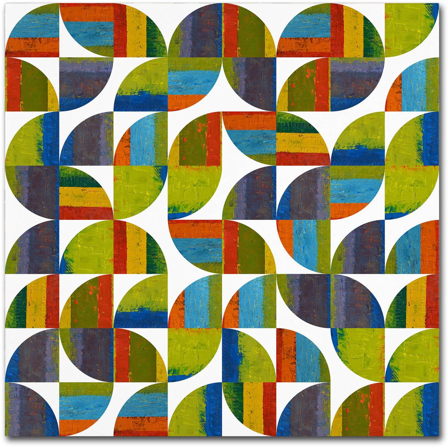 Trademark Fine Art "Quarter Rounds 8.0" Canvas Art by Michelle Calkins