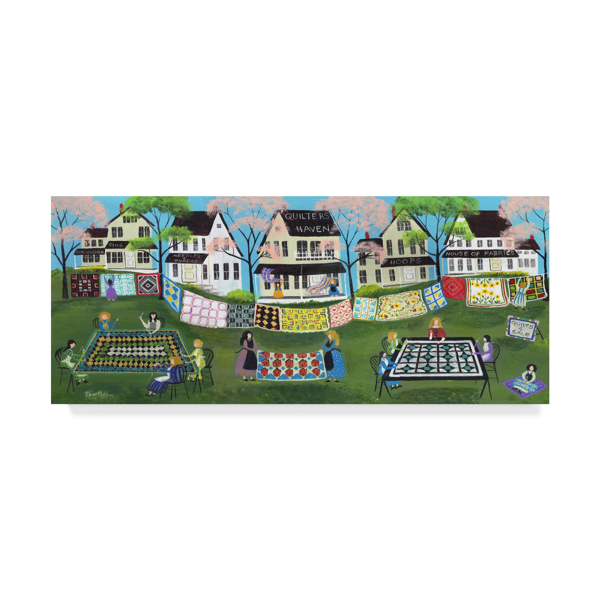 Trademark Fine Art 'Quilter Haven' Canvas Art by Cheryl Bartley
