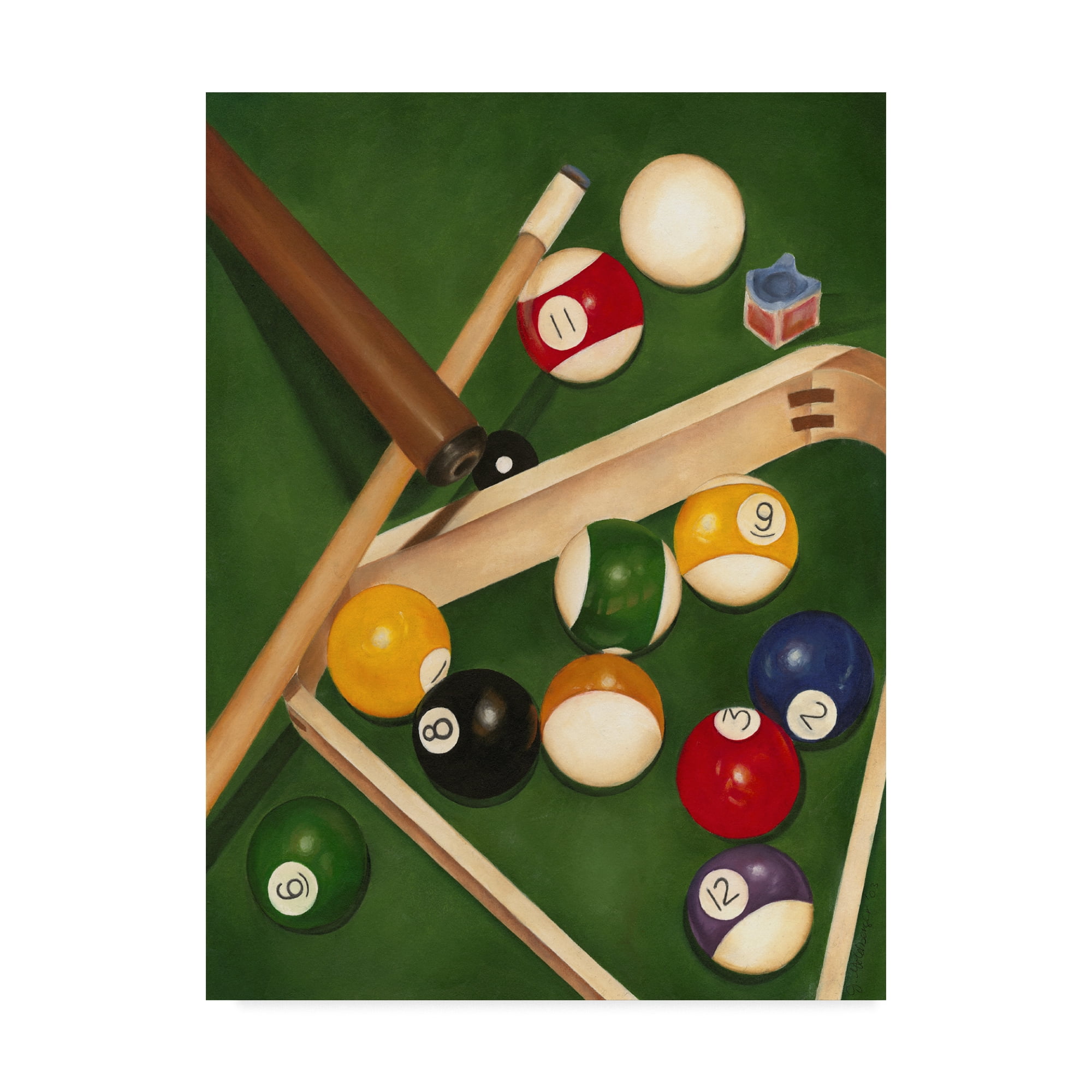 Trademark Fine Art 'Rackem Up I' Canvas Art by Jennifer Goldberger