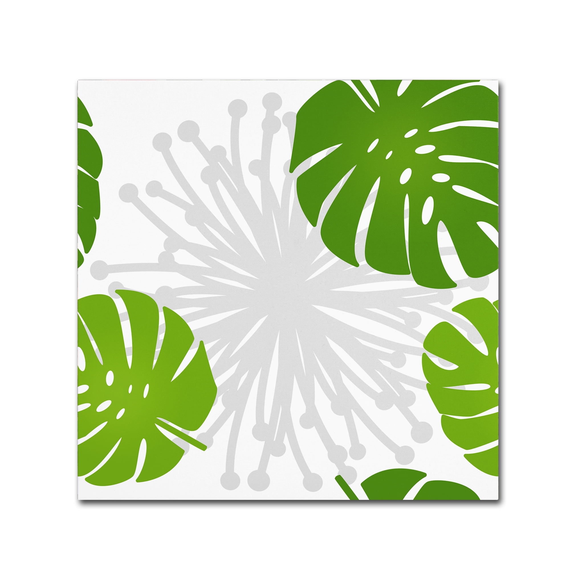 Trademark Fine Art 'Rain Forest Pattern III Leaves' Canvas Art by Tina Lavoie