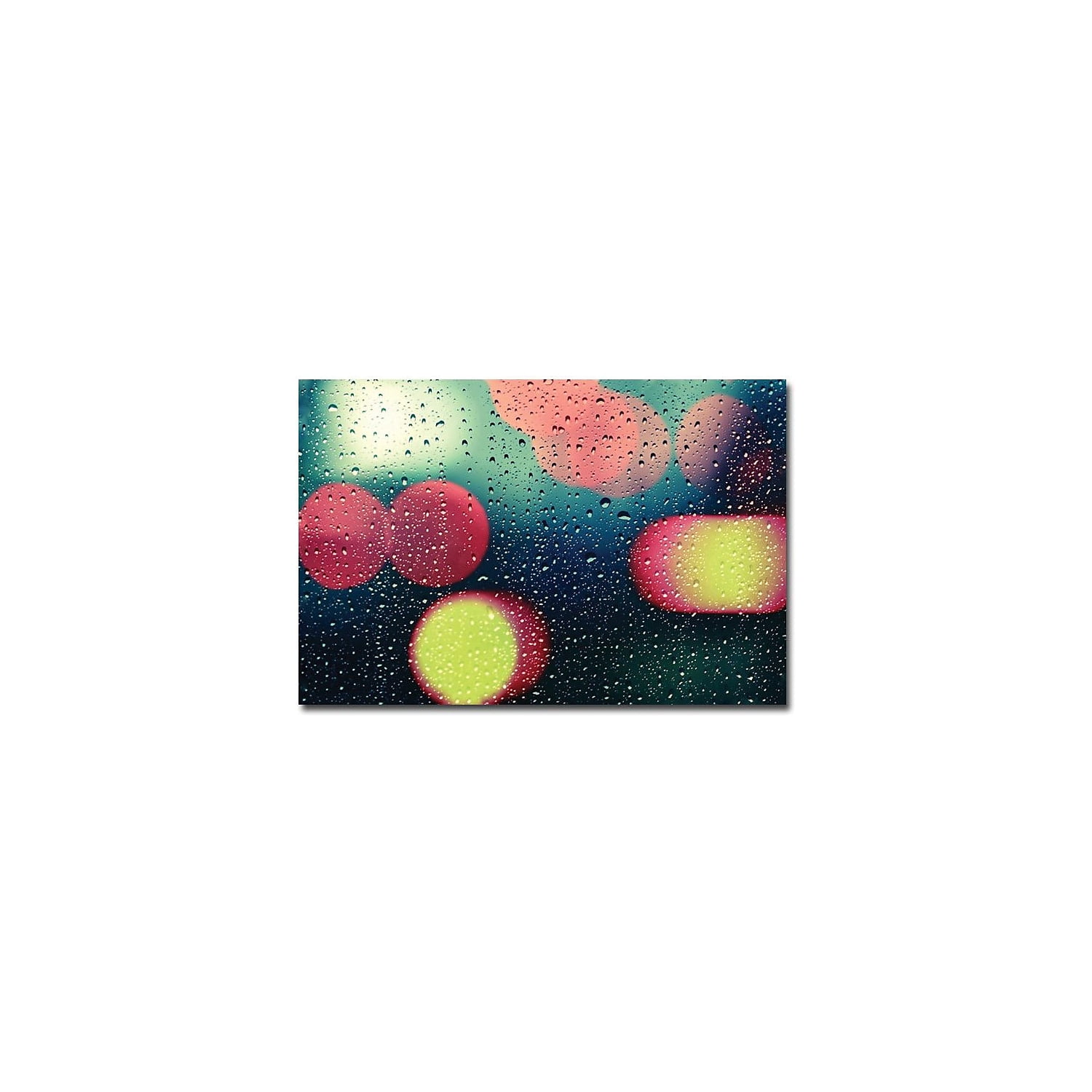 Trademark Fine Art "Rain and the City" Canvas Art by Beata Czyzowska Young