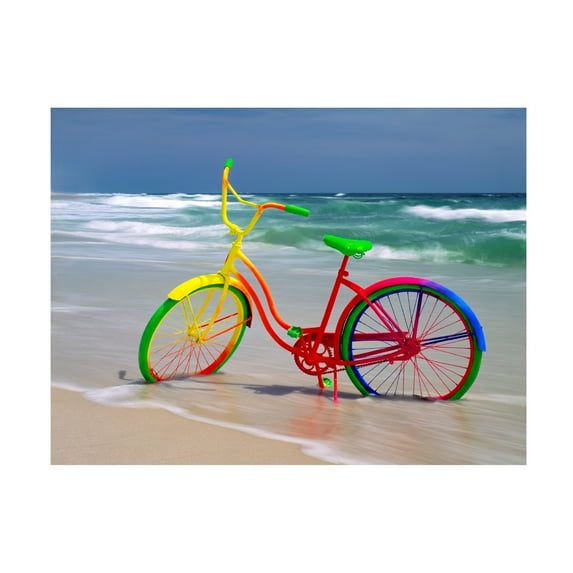 Trademark Fine Art 'Rainbow Bike' Canvas Art by Mike Jones Photo