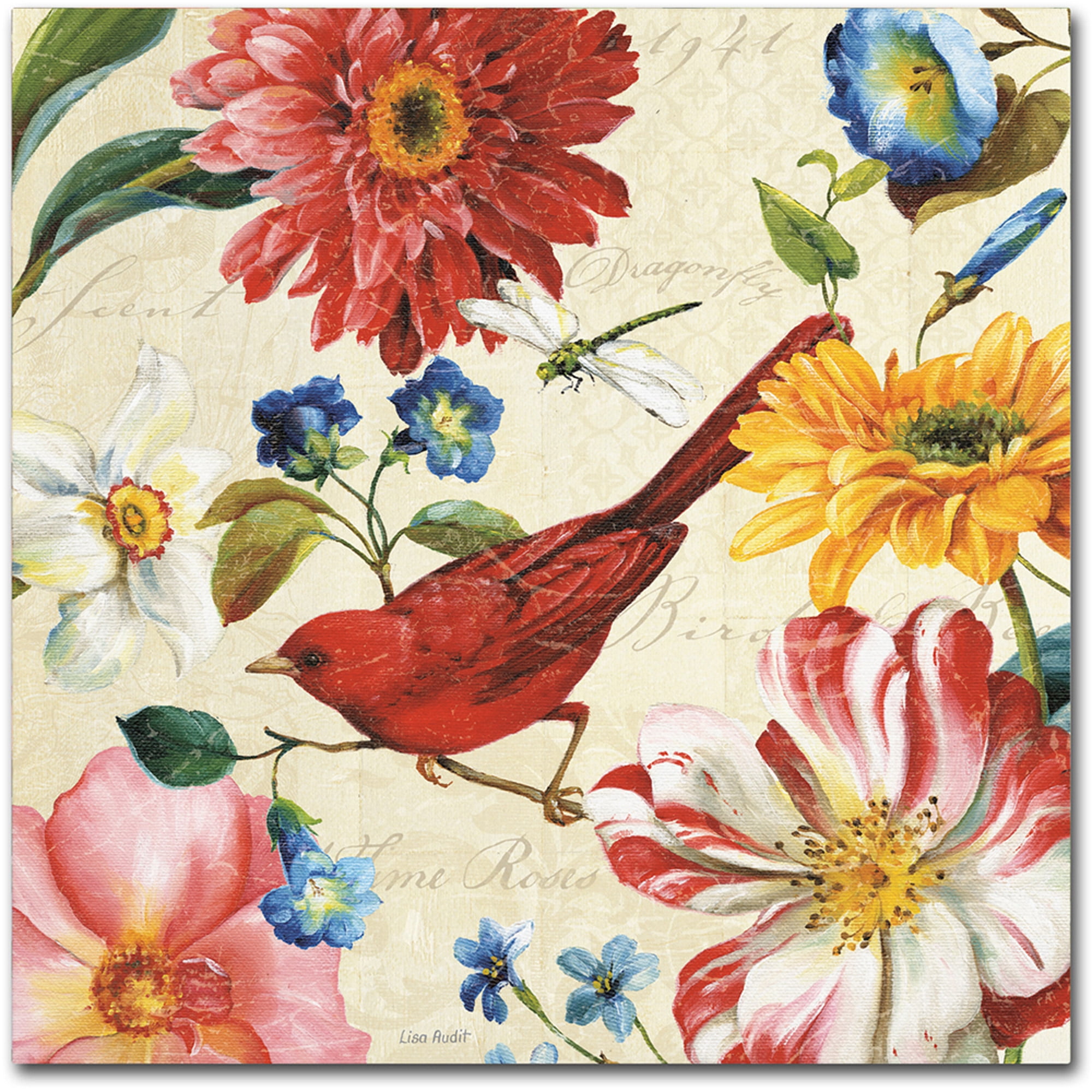 Ophelia & Co. " Rainbow Garden III - Cream " by Lisa Audit