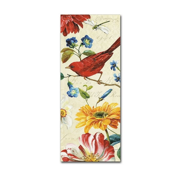 Trademark Fine Art "Rainbow Garden VII Cream" Canvas Art by Lisa Audit