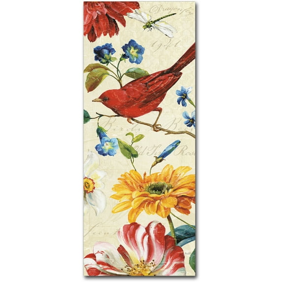 Trademark Fine Art "Rainbow Garden VII Cream" Canvas Art by Lisa Audit