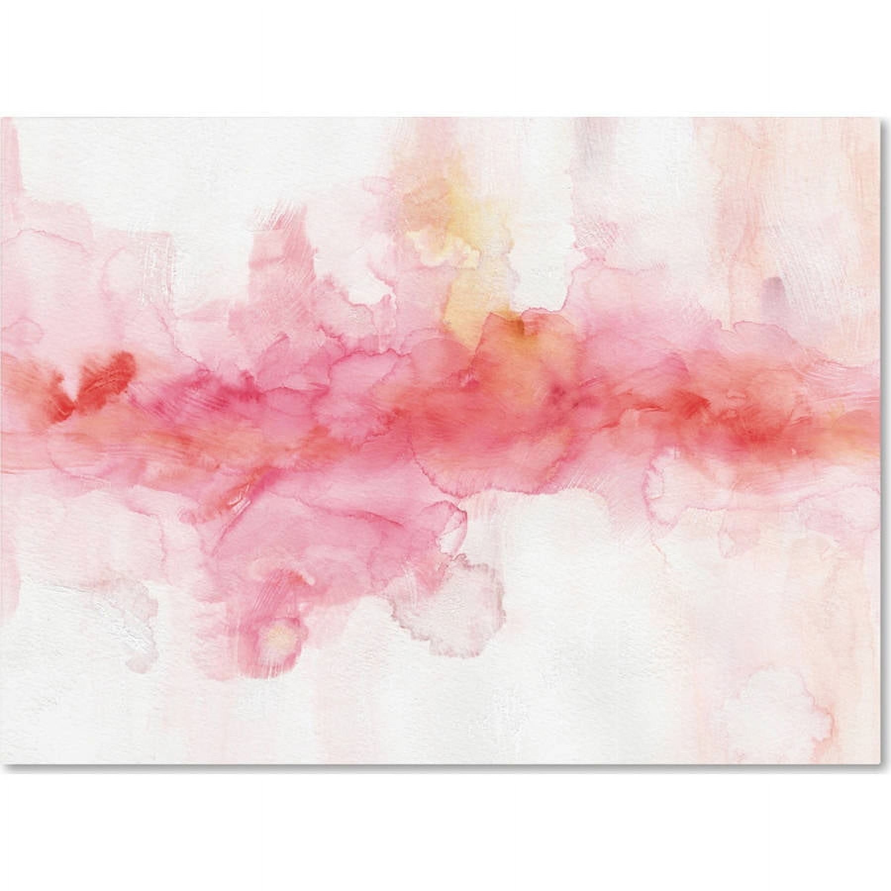 Large Pink and Red Abstract Canvas Wall Art