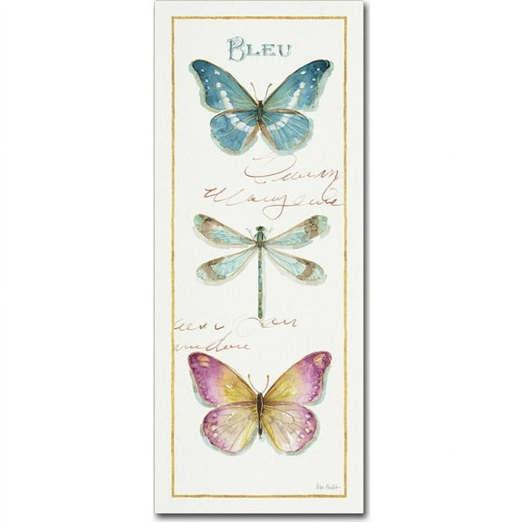 Trademark Fine Art "Rainbow Seeds Butterflies I" Canvas Art by Lisa Audit