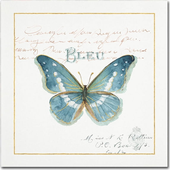 Trademark Fine Art "Rainbow Seeds Butterflies V" Canvas Art by Lisa Audit