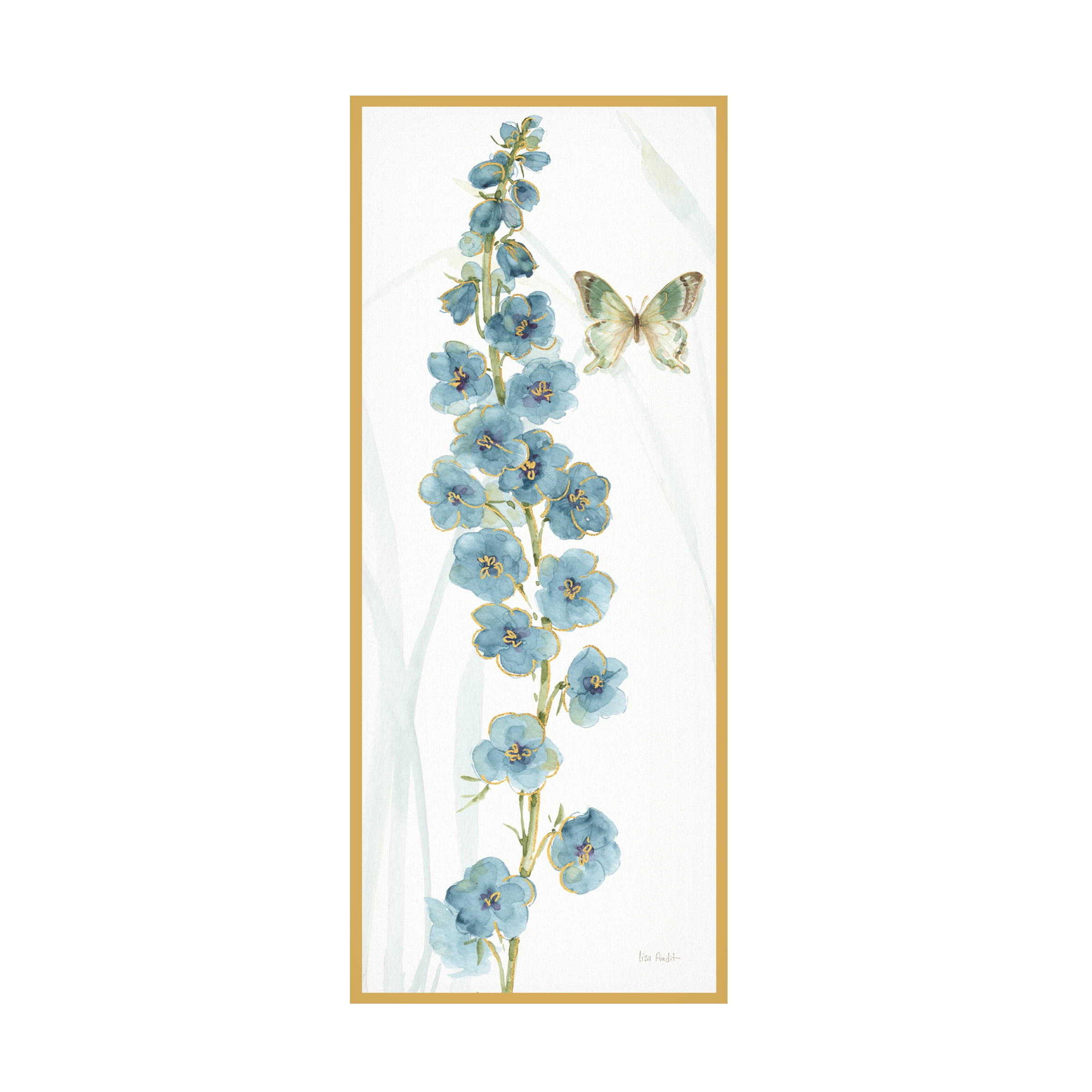 Trademark Fine Art 'Rainbow Seeds Flowers VI Butterfly' Canvas Art by Lisa Audit