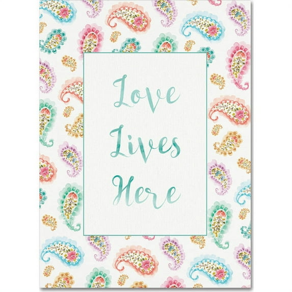 Trademark Fine Art "Rainbow Seeds Love Lives" Canvas Art by Lisa Audit