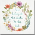 thumbnail image 1 of Trademark Fine Art "Rainbow Seeds Wreath I" Canvas Art by Lisa Audit, 1 of 2
