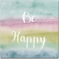 Trademark Fine Art "Rainbow Seeds XIV Cool Happy" Canvas Art by Lisa Audit