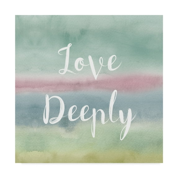 Trademark Fine Art 'Rainbow Seeds XIV Love Cool' Canvas Art by Lisa Audit