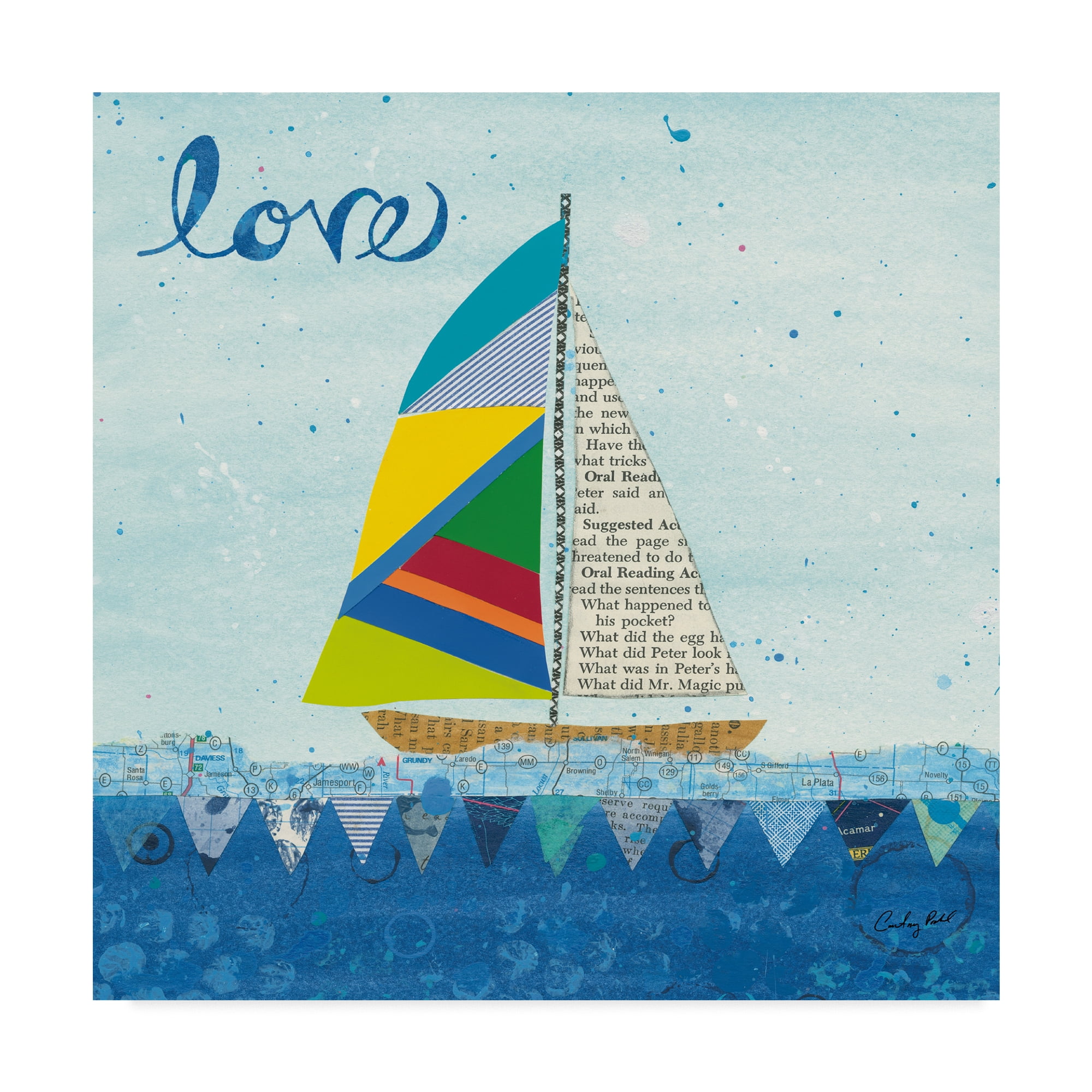 Trademark Fine Art 'Rainbow Spinnakers I' Canvas Art by Courtney Prahl