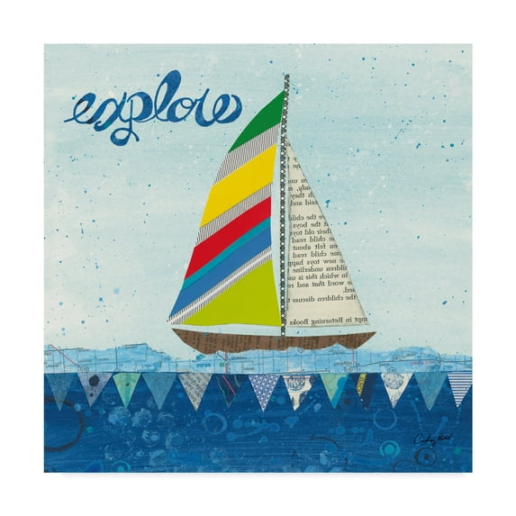 Trademark Fine Art 'Rainbow Spinnakers IV' Canvas Art by Courtney Prahl