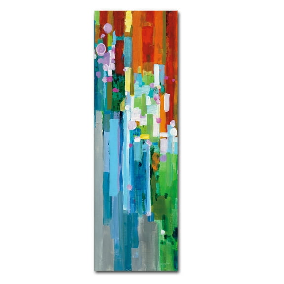 Trademark Fine Art 'Rainbow of Stripes III' Canvas Art by Danhui Nai