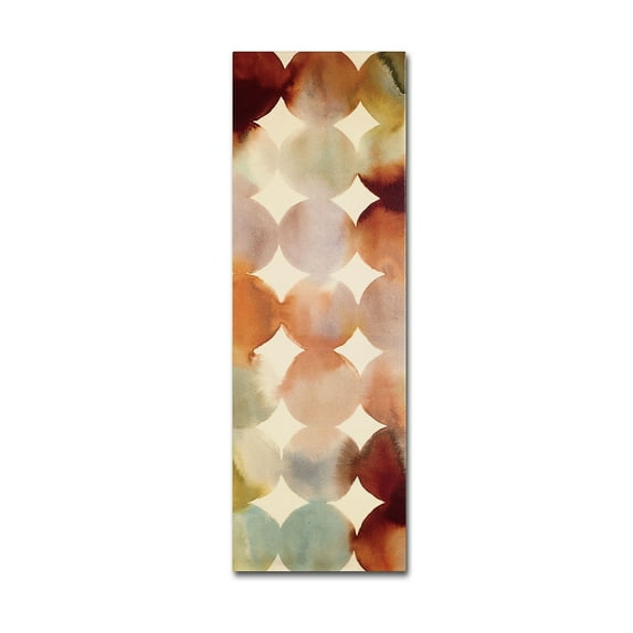 Trademark Fine Art "Raindots Panel II" Canvas Art by Wild Apple Portfolio