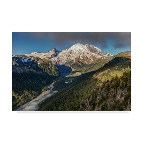 Trademark Fine Art 'Rainier Mountain' Canvas Art by Pierre Leclerc