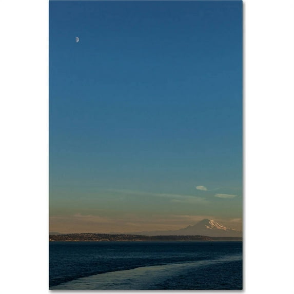 Trademark Fine Art "Rainier at Dusk" Canvas Art by Yale Gurney