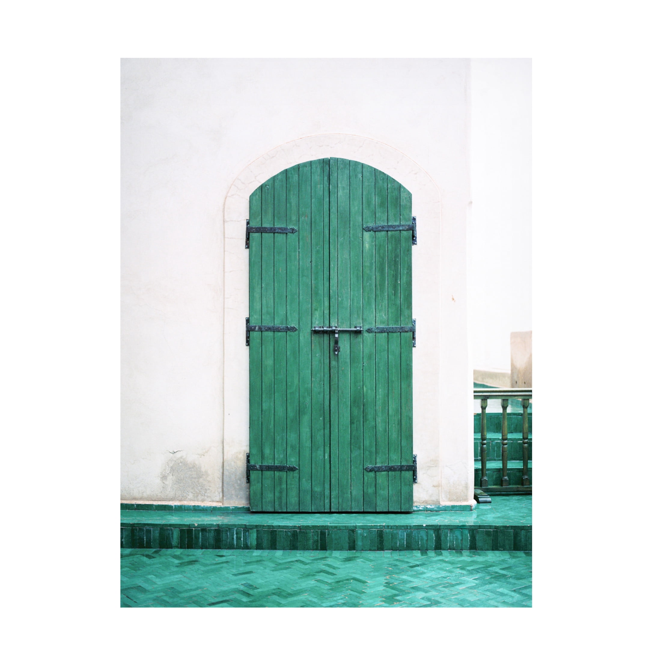 Trademark Fine Art Raisa Zwart  Marrakesh Green Door Canvas Wall Art