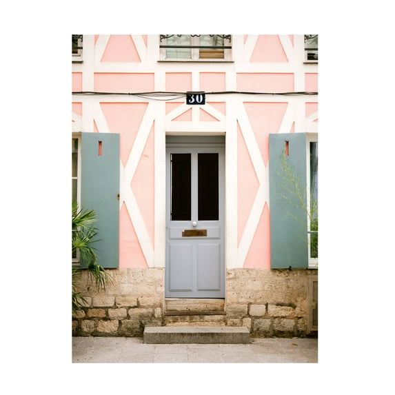 Trademark Fine Art Raisa Zwart Rue de Cremieux number 30 Paris Canvas Wall Art