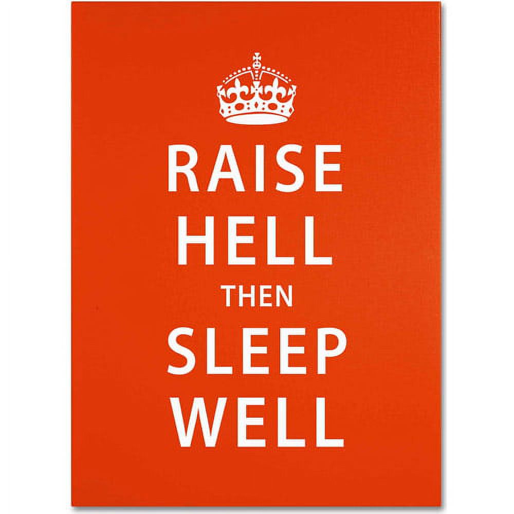 Trademark Fine Art "Raise Hell VI" Canvas Art by Megan Romo