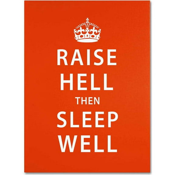 Trademark Fine Art "Raise Hell VI" Canvas Art by Megan Romo