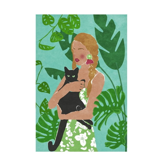 Trademark Fine Art Raissa Oltmanns Cat Lover Canvas Wall Art