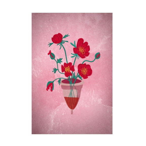 Trademark Fine Art Raissa Oltmanns Cup of flowers Canvas Wall Art