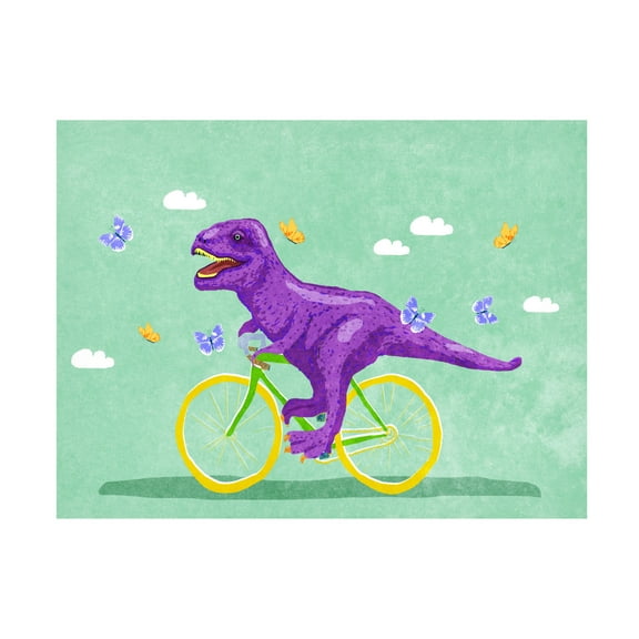 Trademark Fine Art Raissa Oltmanns Dino Racer Canvas Wall Art