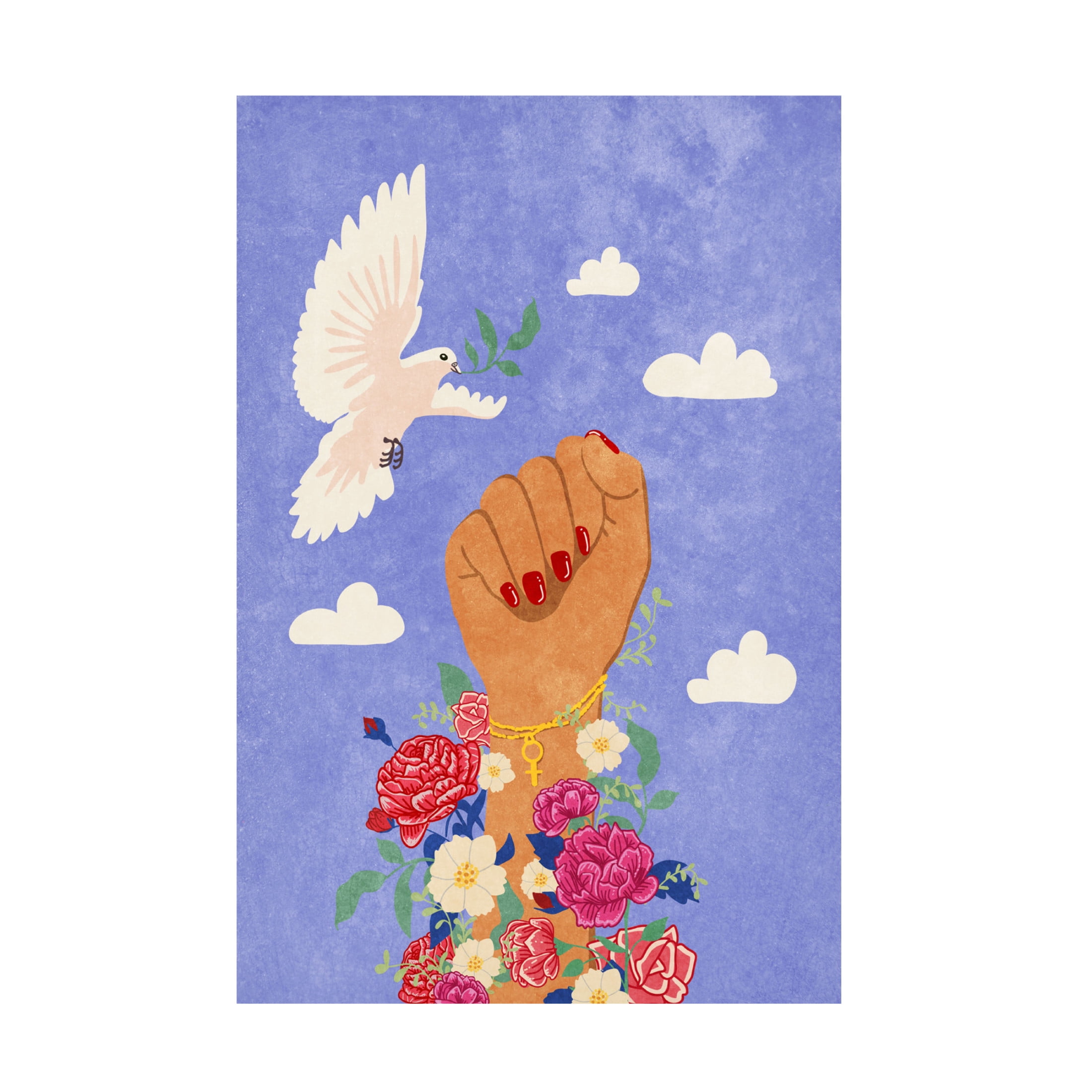 Trademark Fine Art Raissa Oltmanns  Feminist Fist Canvas Wall Art