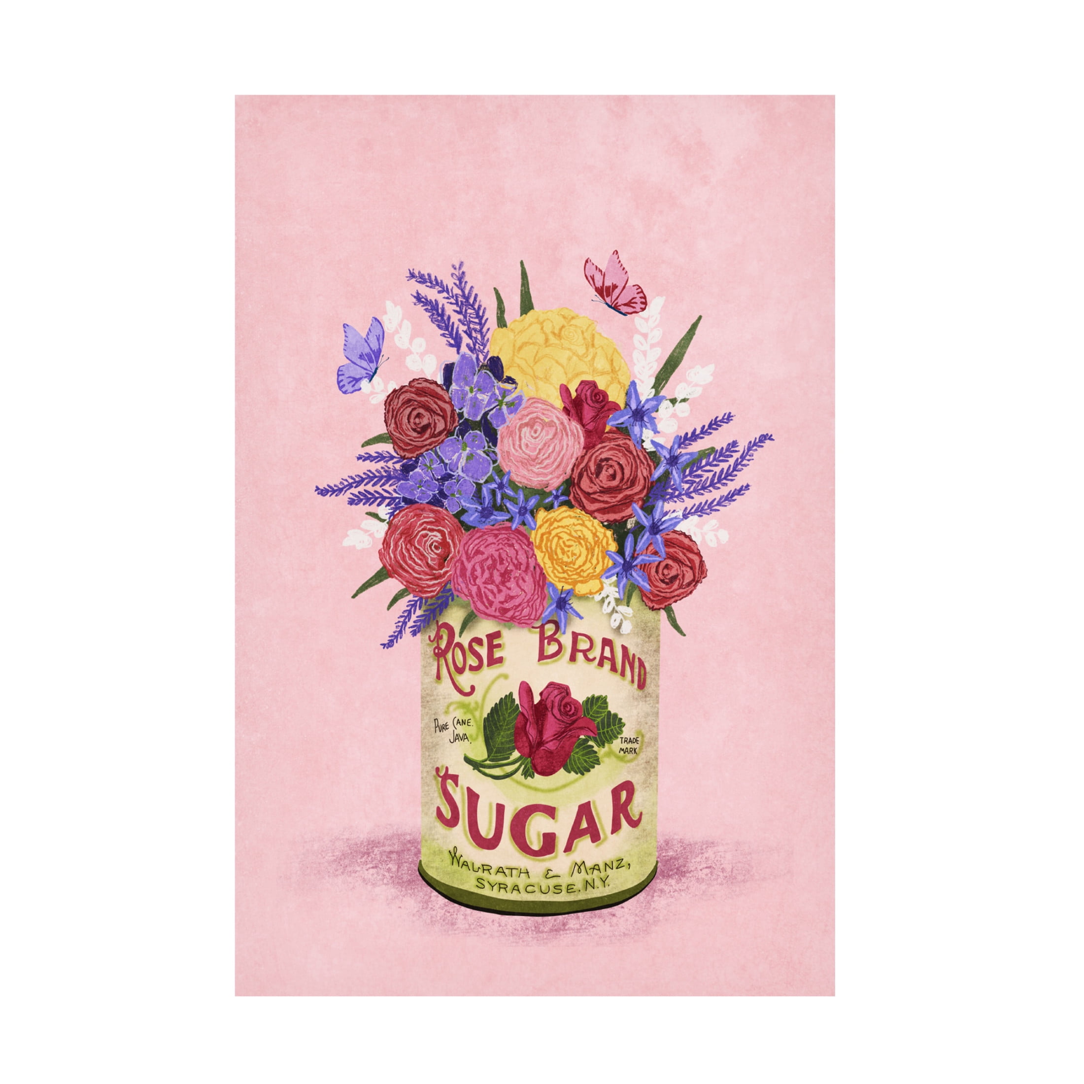 Trademark Fine Art Raissa Oltmanns Flowers In a vintage Can Canvas Wall Art