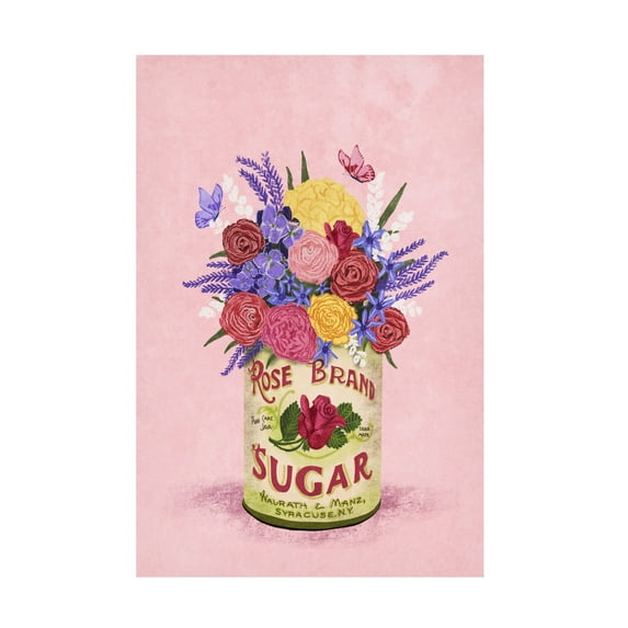 Trademark Fine Art Raissa Oltmanns Flowers In a vintage Can Canvas Wall Art