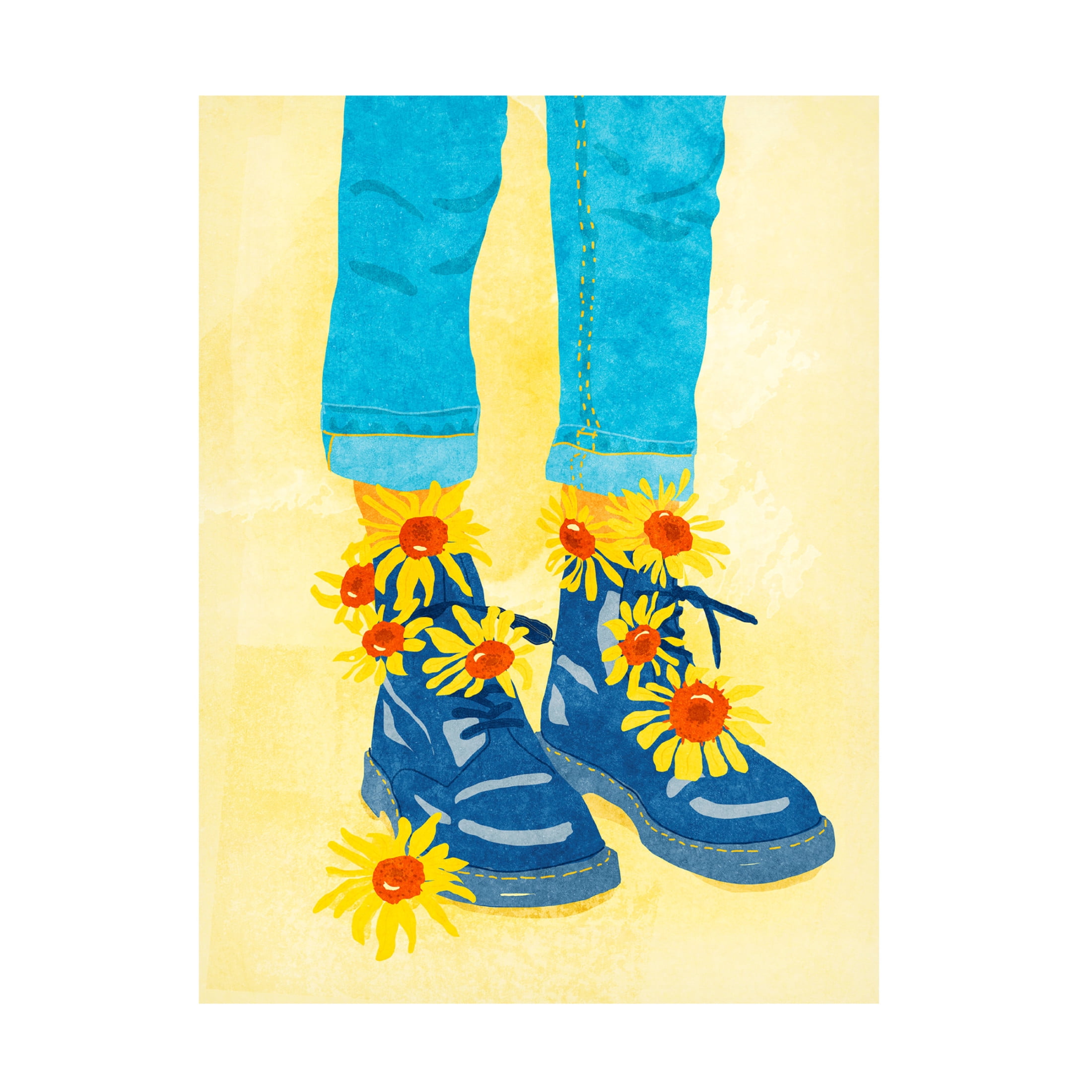 Trademark Fine Art Raissa Oltmanns Sunflower Walk Canvas Wall Art