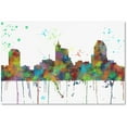 thumbnail image 1 of Trademark Fine Art "Raleigh North Carolina Skyline Mclr-1" Canvas Art by Marlene Watson, 1 of 2