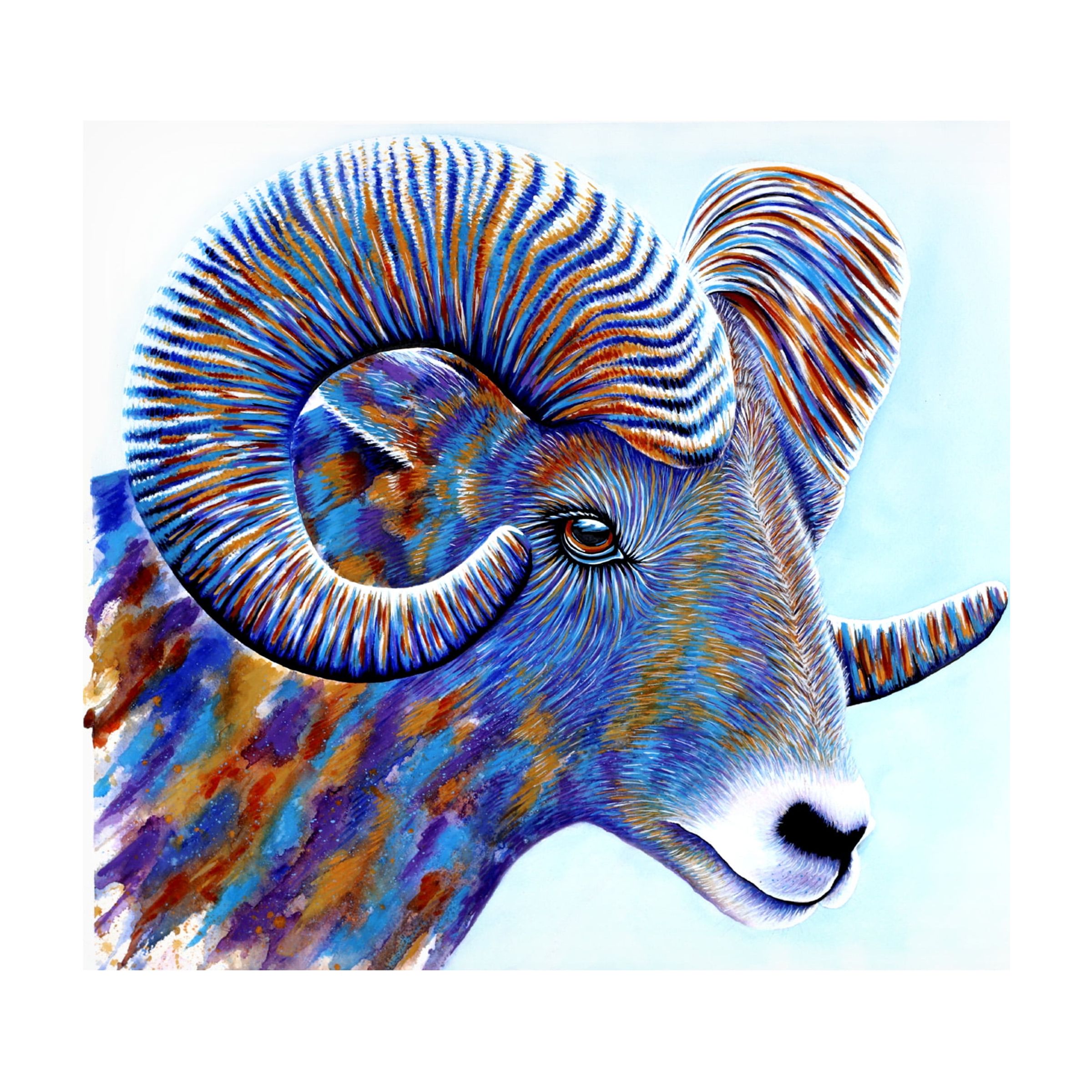 Trademark Fine Art 'Ram' Canvas Art by Michelle Faber