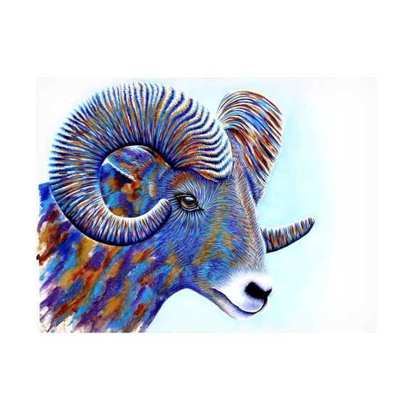 Trademark Fine Art 'Ram' Canvas Art by Michelle Faber