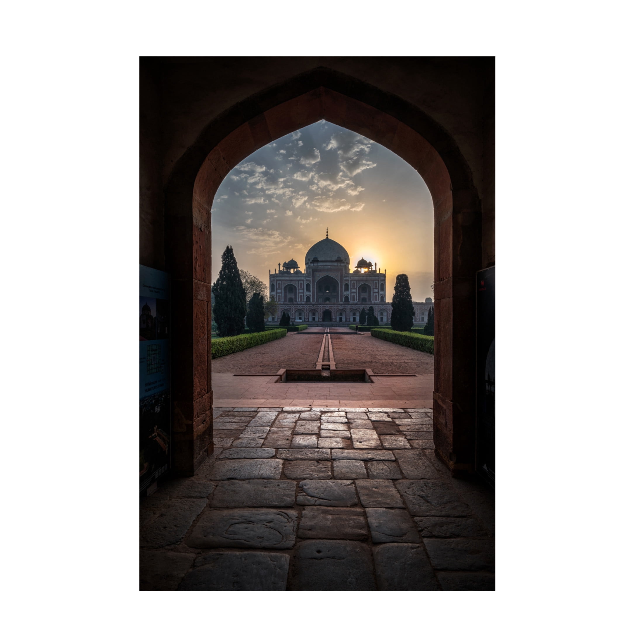 Trademark Fine Art Ramamurthi Palaniraman Humayun tomb - Glowing frame ! Canvas Wall Art