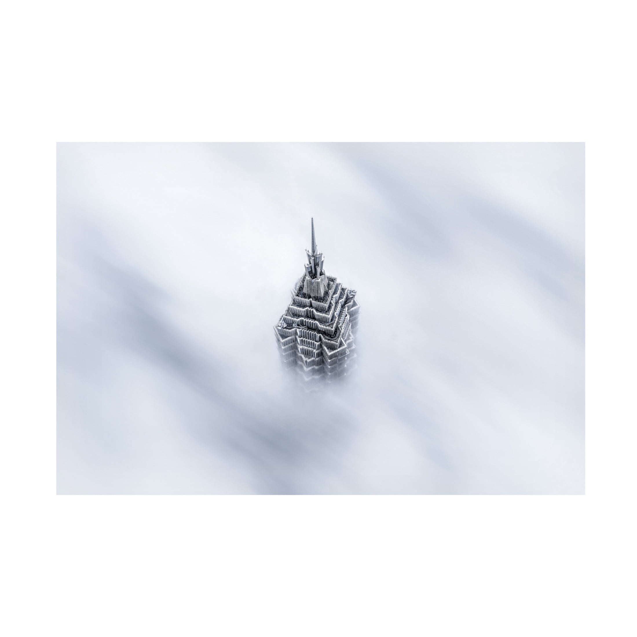 Trademark Fine Art Ran Shen Shanghai Jinmao Tower In Clouds Canvas Wall Art