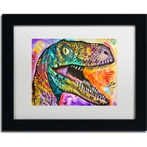 Trademark Fine Art "Raptor" Canvas Art by Dean Russo, White Matte, Black Frame