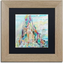 Trademark Fine Art "Ras Daschan" Canvas Art by Lauren Moss Black Matte, Birch Frame