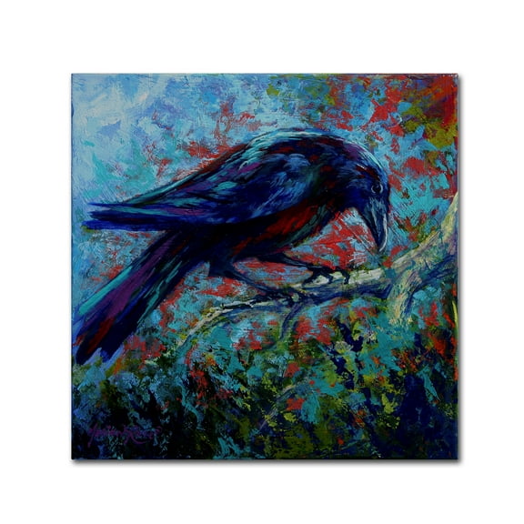 Trademark Fine Art 'Raven' Canvas Art by Marion Rose