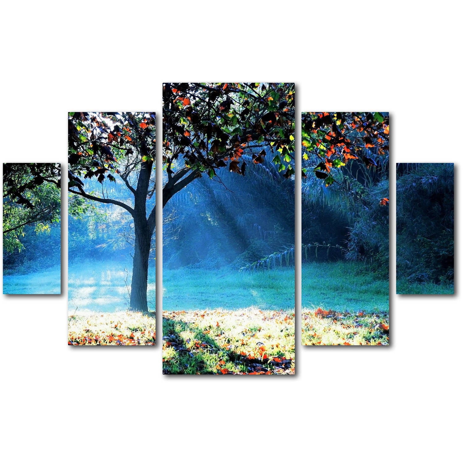 Trademark Fine Art "Rays of Hope" Canvas Art by Beata Czyzowska Young 5-Panel Set
