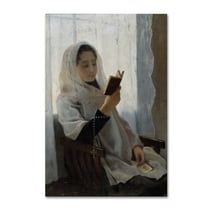 Trademark Fine Art 'Reading' Canvas Art by Joan Llimona