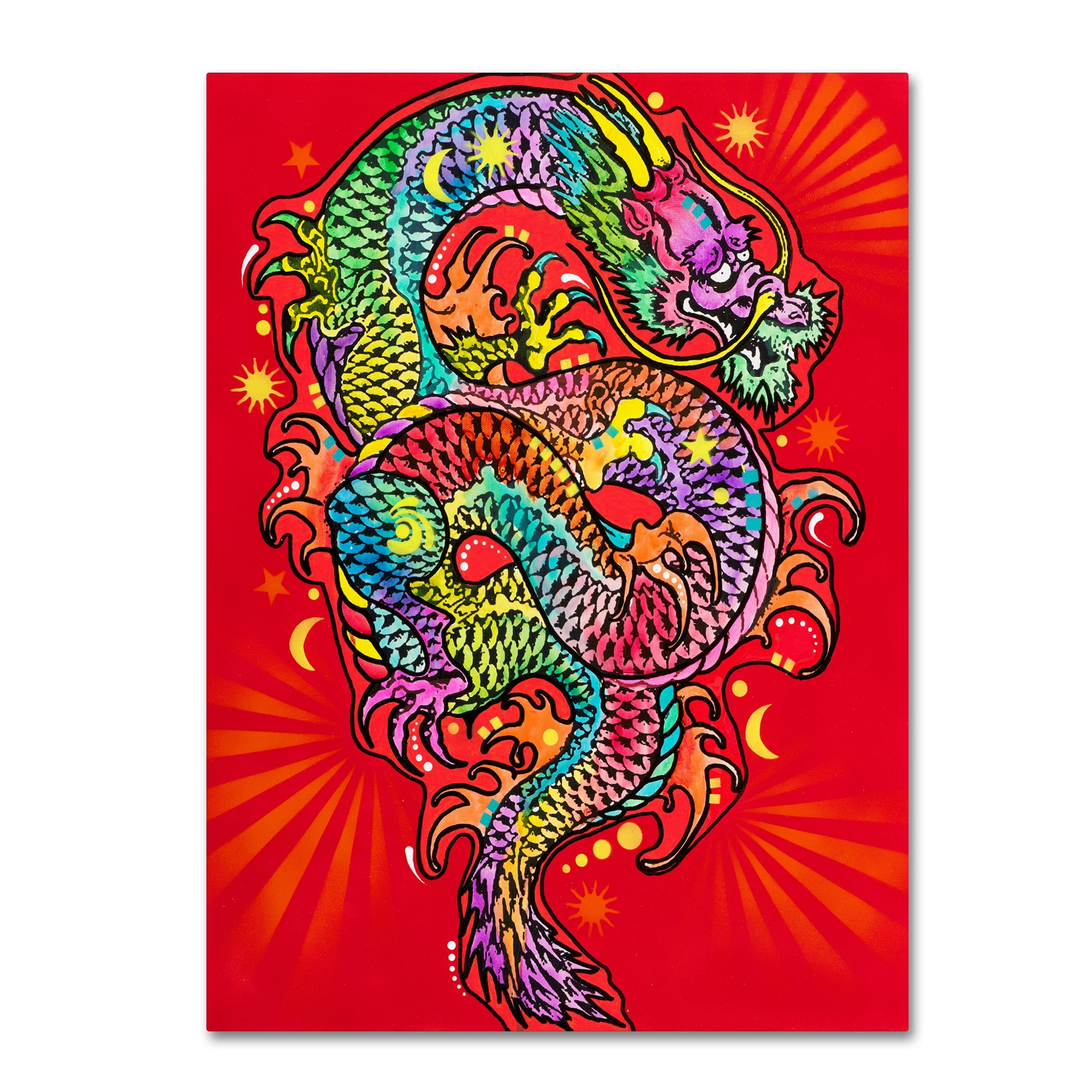Trademark Fine Art 'Red Dragon' Canvas Art by Dean Russo