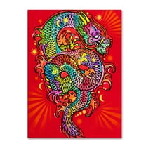 Trademark Fine Art 'Red Dragon' Canvas Art by Dean Russo