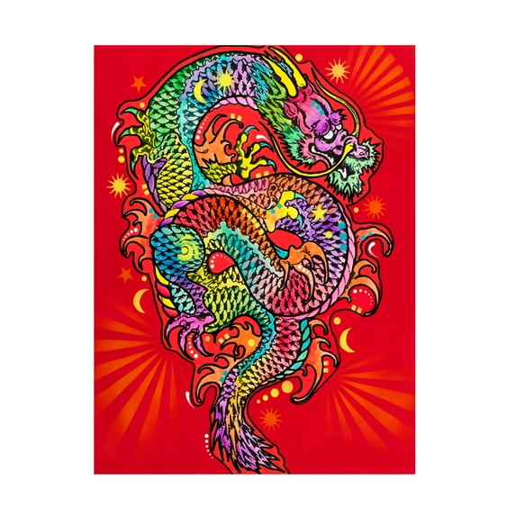 Trademark Fine Art 'Red Dragon' Canvas Art by Dean Russo