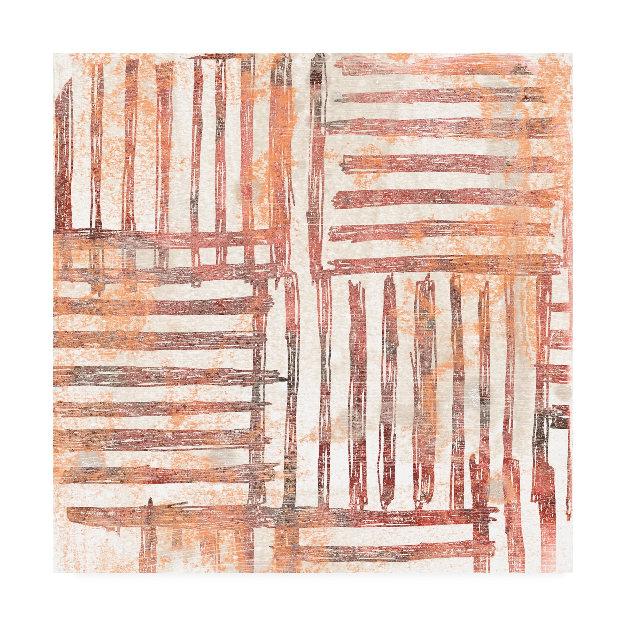 Trademark Fine Art 'Red Earth Textile I' Canvas Art by June Erica Vess